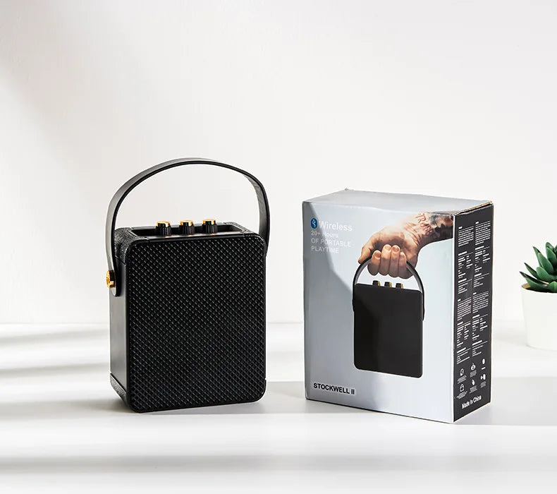 Altavoz Bluetooth inalámbrico pequeño, portátil, para exteriores, con barra de sonido de graves