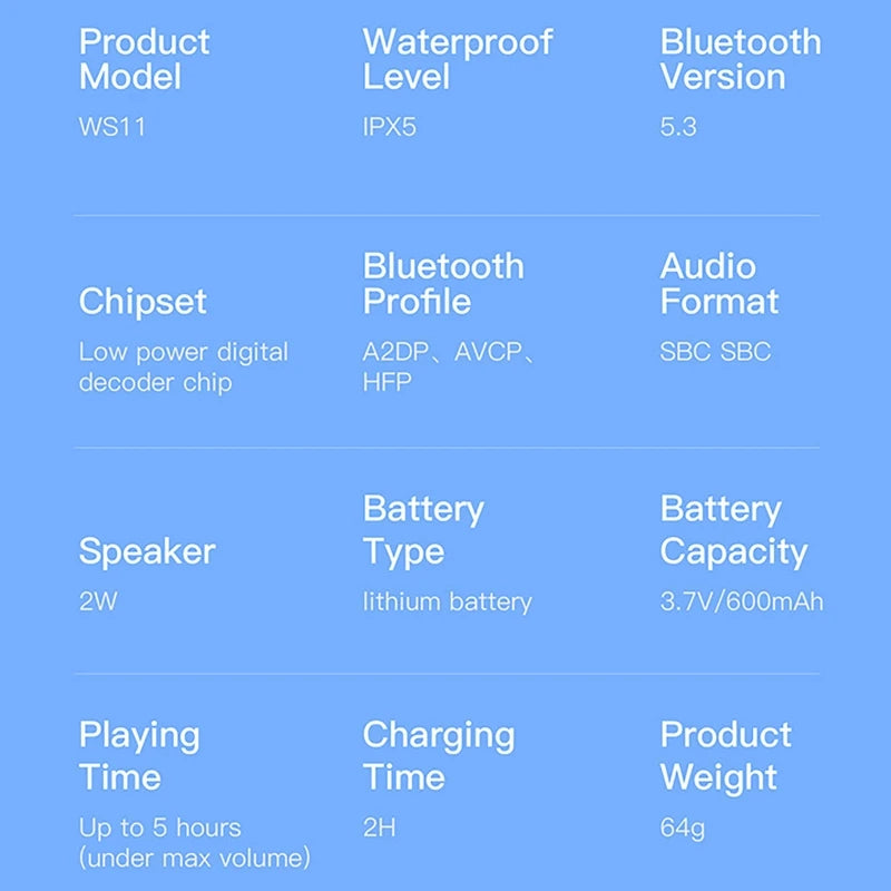 Altavoz Bluetooth portátil para exteriores, altavoz portátil de llamadas Bluetooth con soporte magnético para ciclismo, senderismo y correr.