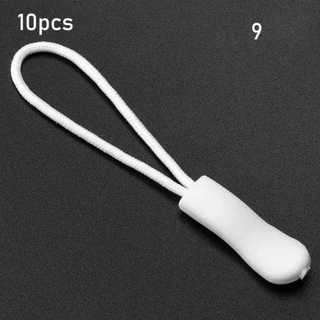 10Pcs Zipper Puller End Fit Rope Tag Fixer Zip Cord Tab Replacement Clip for Broken Buckle Travel Bag Suitcase Tent Backpack - Lootquake