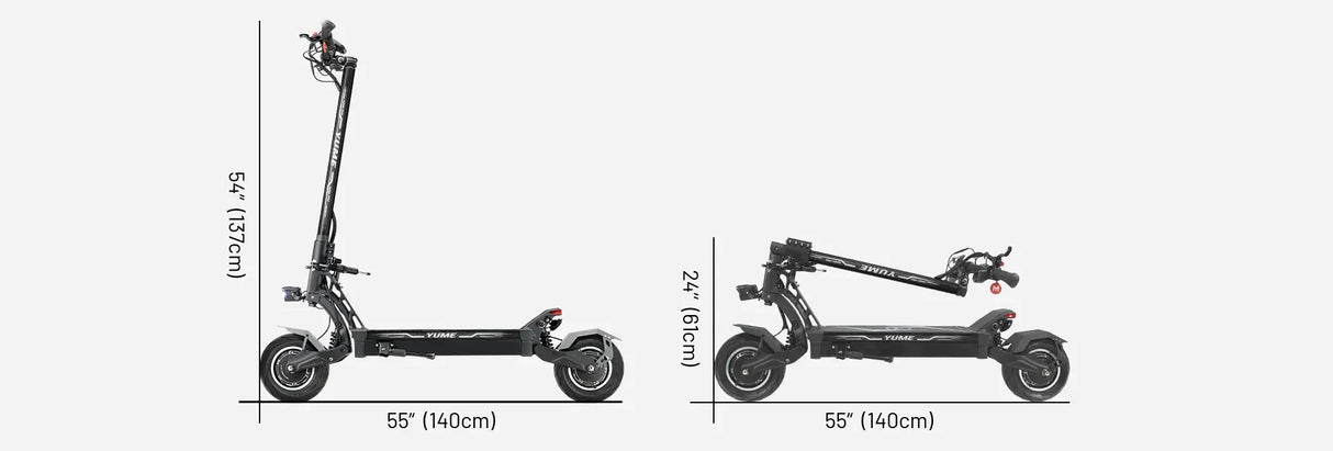 Trottinette électrique Yume Hawk Pro 6 000 W à double moteur, accélérateur au pouce, écran NFC, vitesse maximale : 85 km/h, batterie 60 V-30 AH, autonomie maximale : 100 km