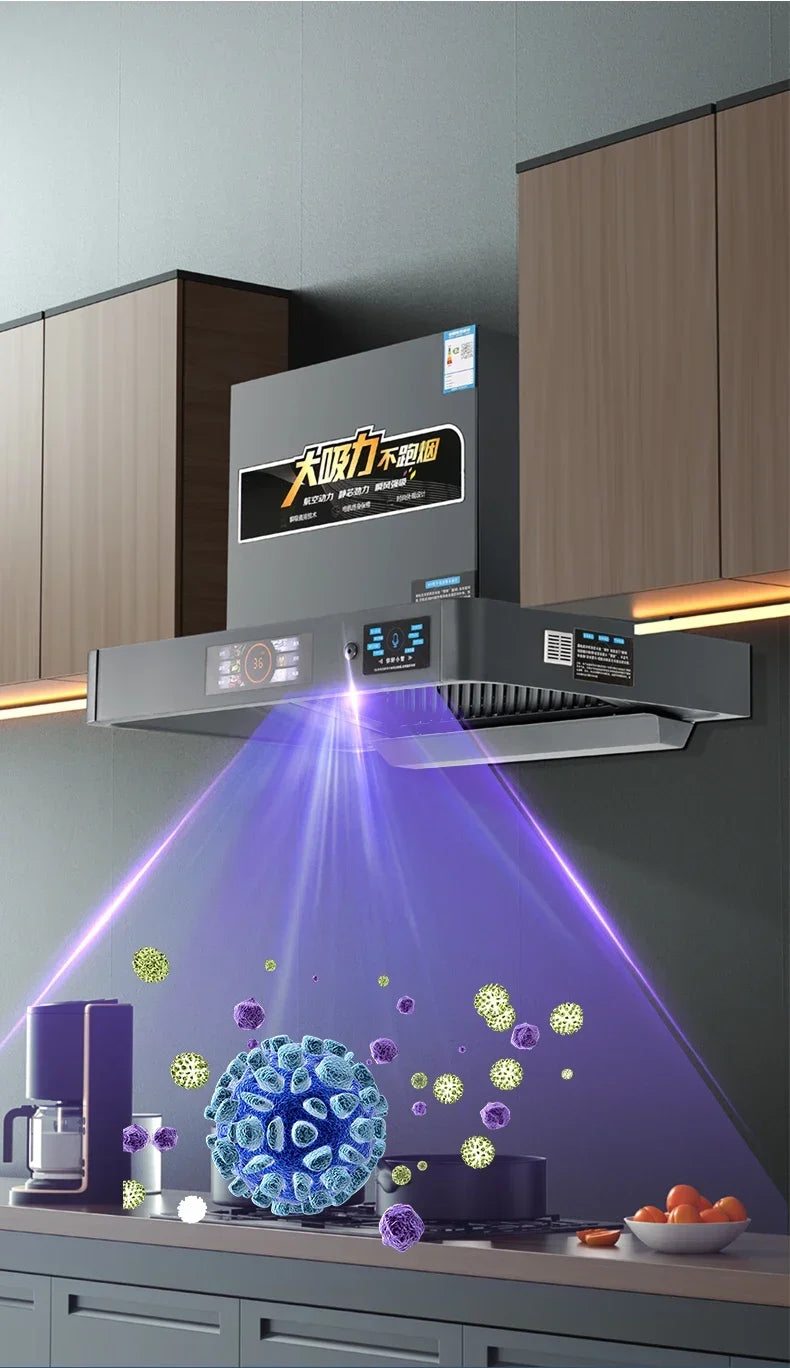 Campana extractora de cocina de 220 V, 600 mm, 700 mm, succión superior, tamaño pequeño, extractor de aire para cocina, electrodomésticos grandes, hogar, succión de 46 m³