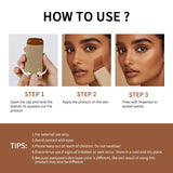 Base de maquillaje en barra, bálsamo, bronceador, borrador, suave, voluminizador, maquillaje impecable de larga duración, cosméticos de belleza facial.