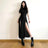 Trendy Hooded Sleeveless Long Dress Korean Style Ladies Lace Up Bodycon Sexy Split Dress Gothic Hip Hop Grunge Maxi Dress - Lootquake
