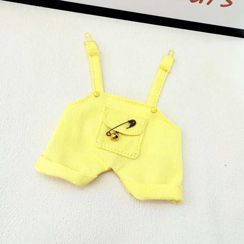 Vêtements de poupée Labubu, ensemble de police, t-shirt d'été, poupées Labubu I II Idol 15/17 cm, vêtements assis, accessoires de fête, cadeaux DIY