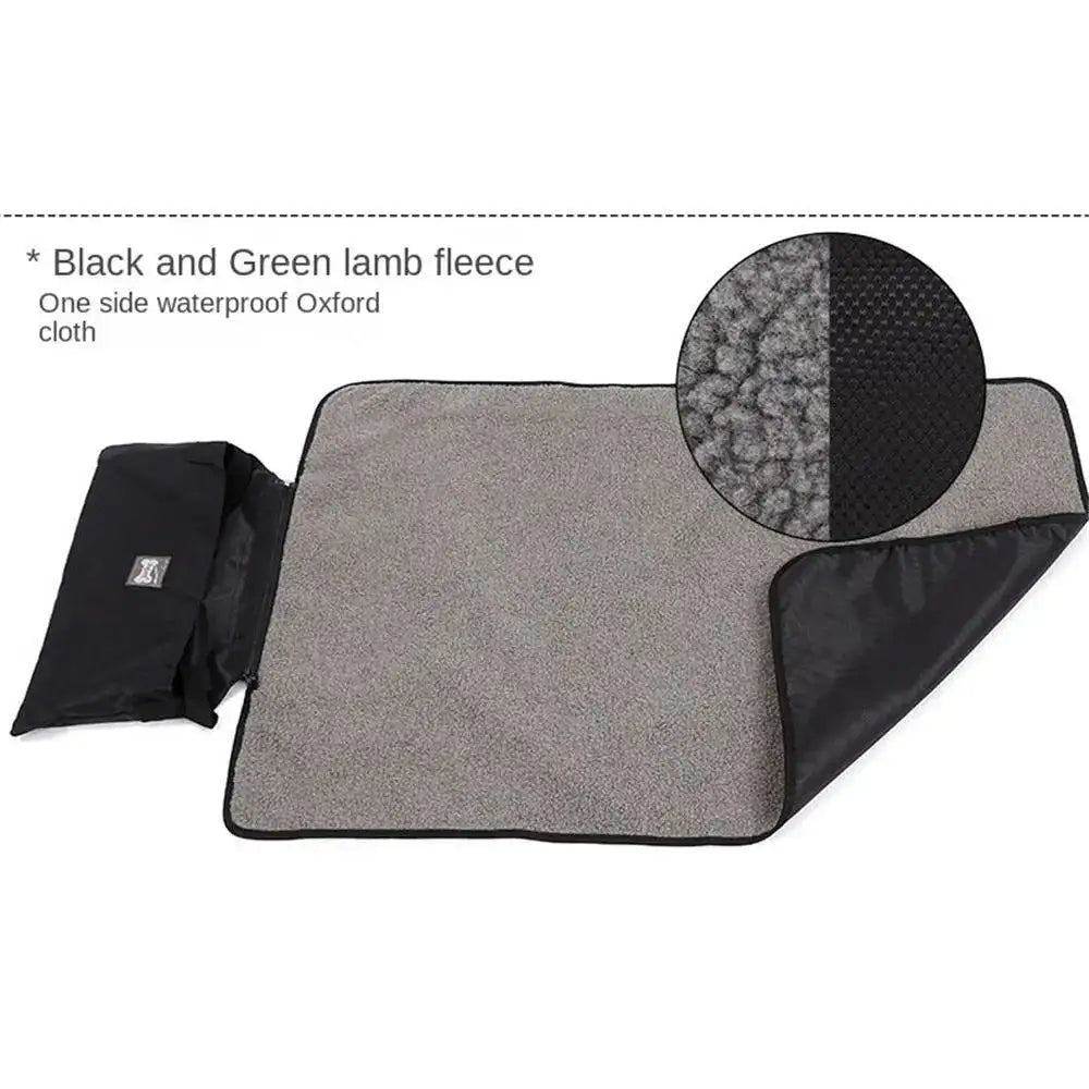 Foldable Pet Blanket Mat Waterproof Folding Washable Dog Sleeping Bag with Strap for Dog Travel Camping Accessories - Lootquake
