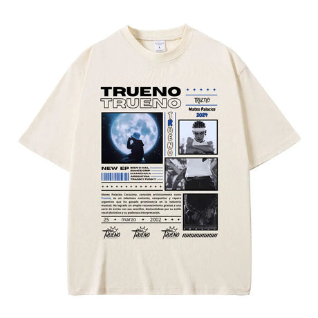 Rapper Trueno Graphic T Shirts Men's Hip Hop Fashion Vintage Tshirt Tops Short Sleeve Men Women Casual Cotton Oversized T-shirts - Lootquake