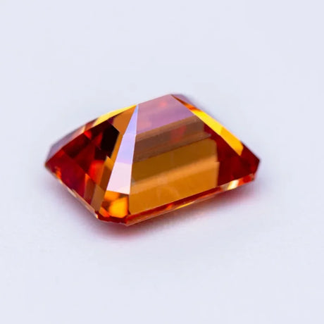 Moissanite Stone Emerald Cut Watermelon Red Color Lab Grown Gemstone Diamond Charms Woman Jewelry Making With GRA Certificate - Lootquake