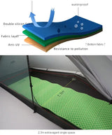 [HODR] 3F UL GEAR Lanshan 1 pro Tipi Tent Rodless Solo Ultralight 690g 20D Nylon Fabric Camping Season Tent Trekking Tents - Lootquake