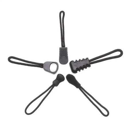 10Pcs Zipper Puller End Fit Rope Tag Fixer Zip Cord Tab Replacement Clip for Broken Buckle Travel Bag Suitcase Tent Backpack - Lootquake