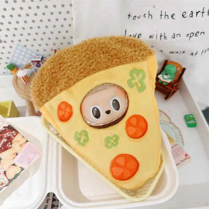 Labubu Doll Clothes, 17cm In Size, With A Piece Of Labubu, A Tomato Pizza Hanging Ornament, A Kid'S Clothes, And A Child'S Gift
