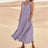 Cotton Linen Sleeveless Dress for Women Summer Pullover Skirt Vestidos Fashion Female Clothing Short Sleeved Loose Long Dress - Lootquake