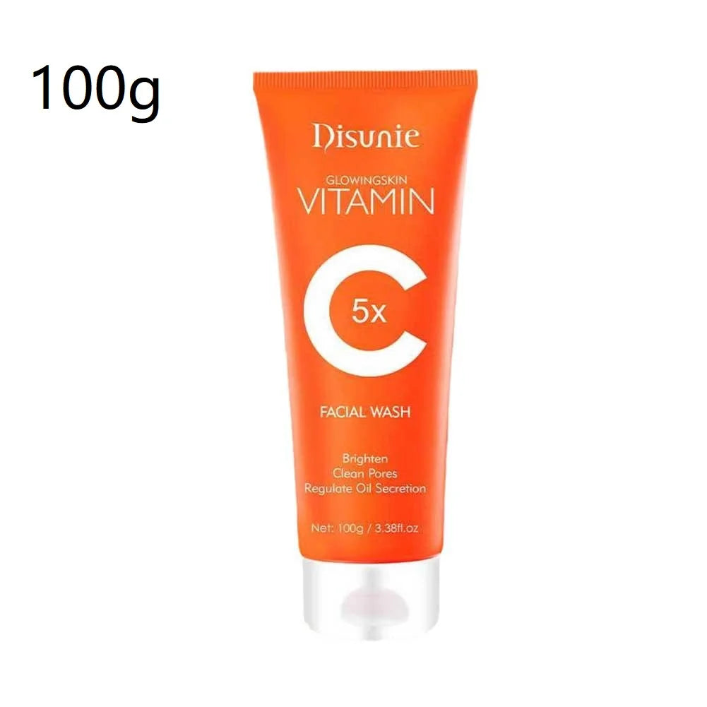Limpiador facial con vitamina C, crema facial con vitamina C, crema tonificante, hidratante, control de grasa, cuidado de la piel, 50 g/100 g