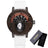 Natural Wood Watch Men Turntable Compass Dial Real Walnut Ebony Bamboo Wooden Watches Male Brown Concept Clock Quartz Wristwatch - Lootquake