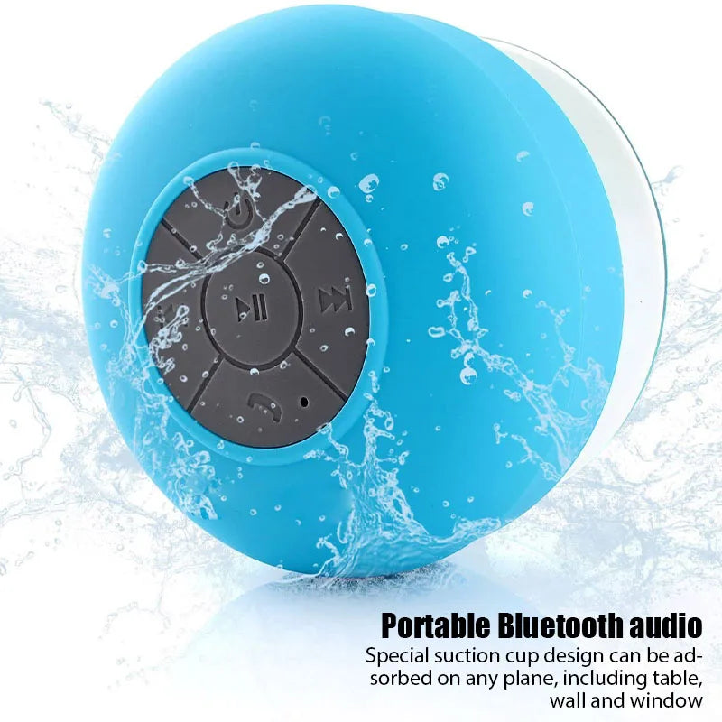Altavoz Bluetooth inalámbrico, resistente al agua, con botones de control de fácil acceso, reproductor de música para oficina, coche, casa y ducha.