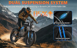 Ebike K7 2000W 48V 40AH Maximum Dual Motor Dual Battery Electric Motorcycle 20-inch Fat Tire Off-Road Bike Electric Bike 7 Speed