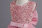 Teens Girls Bridesmaid Dresses For Wedding 5-14 Yrs Kids Sequin Birthday Party Long Dress Girls Evening Formal Pageant Vestidos - Lootquake
