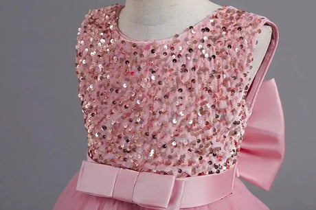 Teens Girls Bridesmaid Dresses For Wedding 5-14 Yrs Kids Sequin Birthday Party Long Dress Girls Evening Formal Pageant Vestidos - Lootquake