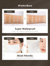 30ml Concealer Color-Changing Foundation Brightens the complexion, is clear, moisturizing, waterproof, and does not fade