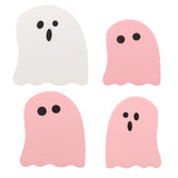 4PCS Wooden Desktop Ornaments Halloween Decoration Creative Funny Ghosts Halloween Party Home Decor Statue Gift