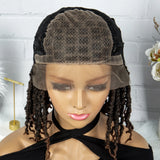 14" Knotless Butterfly Locs Lace Front Wig | Synthetic Dreadlock Braids | Black Women