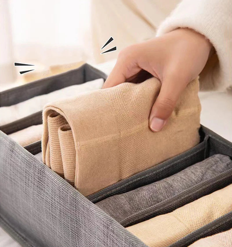 Clothes Storage Box Underwear Bra Organizer Storage Box Wardrobe Organizer Drawers Separator Boxes Home Storage Supplies