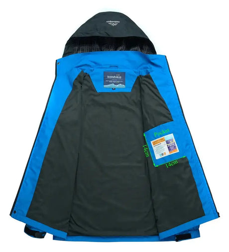 Men Autumn Jacket Camping Hiking Trekking Windbreaker Waterproof With Hood Spring Outdoor Sports Travel Climbing Coats - Lootquake