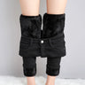 Women Thermal Jeans Winter Snow Warm Plush Stretch Jeans Lady Skinny Thicken Fleece Denim Long Pants Retro Blue Pencil Trousers - Lootquake