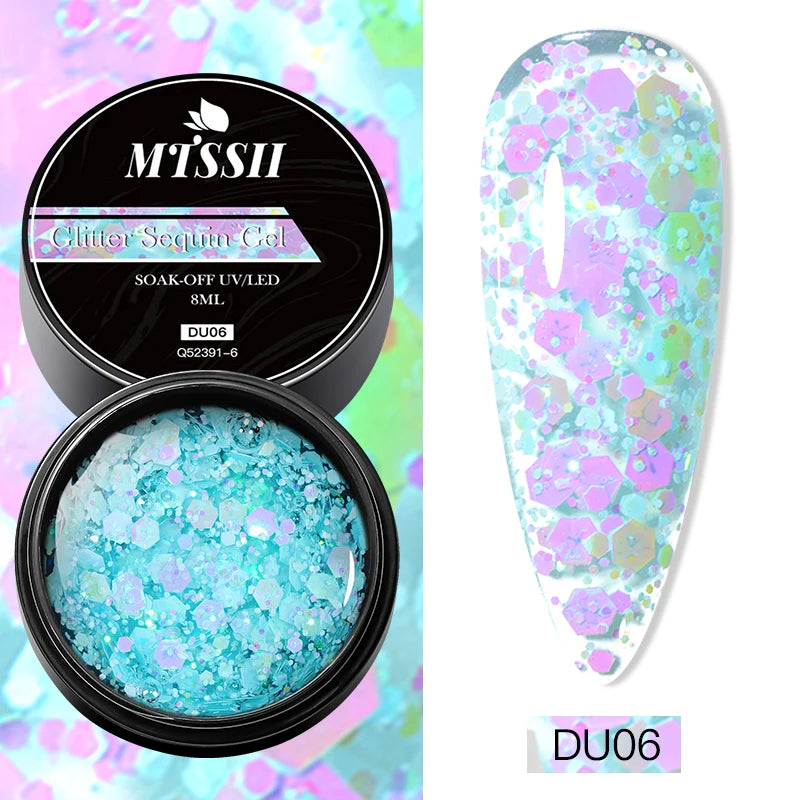 8ml Super Shine Silver Metal Painting Gel Nail Polish High-density Mirror Effect Semi Permanant Nail Art Manicure Varnish
