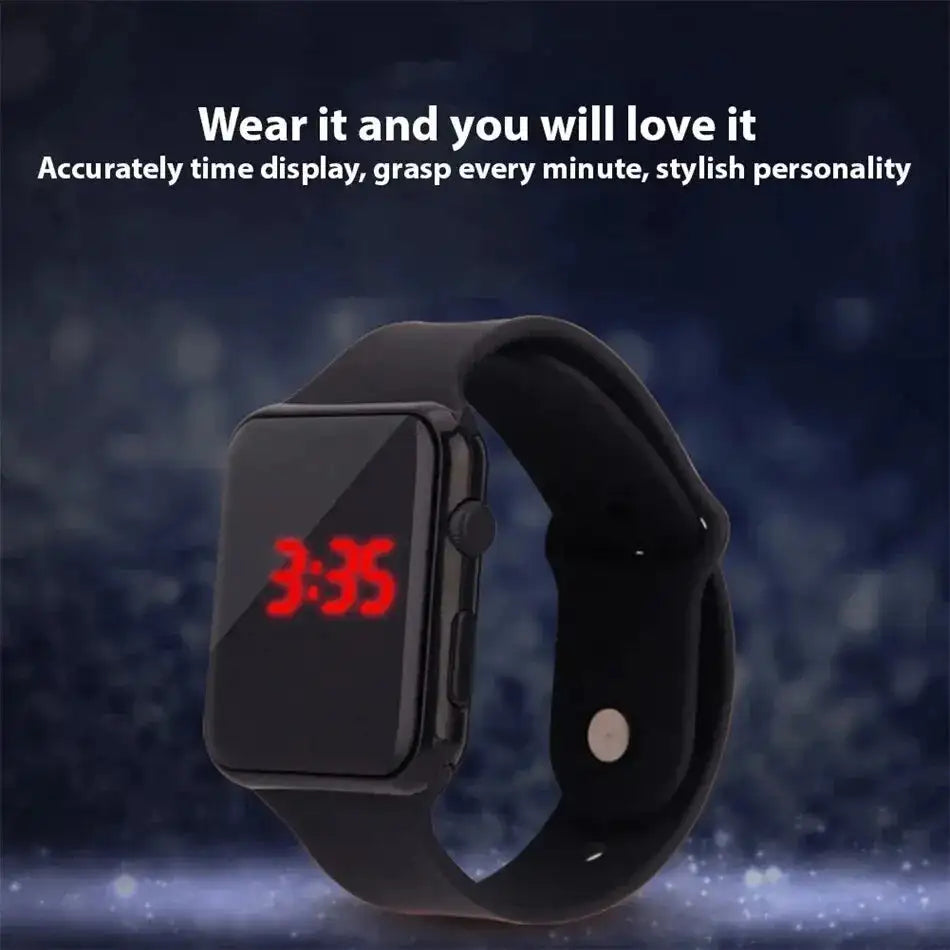 2024 Fashion Sport Digital Watch Women Men Square LED Watches Silicone Belt Electronic Women Digital Watches Clock Montre Femme - Lootquake