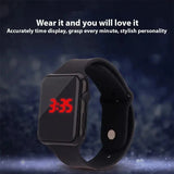 2024 Fashion Sport Digital Watch Women Men Square LED Watches Silicone Belt Electronic Women Digital Watches Clock Montre Femme - Lootquake