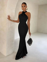 Dulzura Women 2024 Summer Elegant Party Club Evening Streetwear Bodycon Black Long Dress Wholesale Items For Business - Lootquake