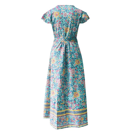 2024 Summer Leisure Hot Sale Holiday Printed Dress Sexy Long Dress Women's Wear - Lootquake