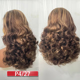 100% Human Hair | Highlight | Ombre | Double Drawn | Brazilian | Remy | Bouncy Body Wave | Full Fumi | Bouncy Weave | Wavy Hair Lace Wigs