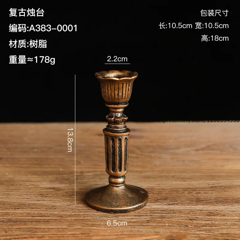 French Classical Aromatherapy Candlestick Decorative Items Shop And Bar Table Decorations European Retro And Nostalgic Props