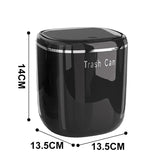 Mini bote de basura de prensa, cesto de basura de escritorio, cesto de basura de plástico para mesa de casa, suministros de oficina, cubos de basura, caja de artículos varios, suministros para el hogar