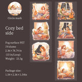 1 rouleau de ruban adhésif pour rebord de fenêtre, série week-end, loisirs, personnage, fenêtre, PET, décoration, carnet, cadre photo, papeterie, autocollants DIY