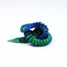 Snake Sculpture Articulated Snake Decor Articulated Animals Figurine with Movable Joints 3D Printed Model Home Desktop Ornament