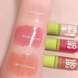 8 Colors Lip Gloss Plumping Lip Glaze Lip Balm Crystal Jelly Moisturizing Lip Oil Long Lasting Lipstick Transparent Lip Care