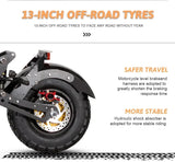 m10 8000W 60V 65AH large electric scooter max speed 90-120km/H 13inch off-road tyres lcd display removable large seat  escooter