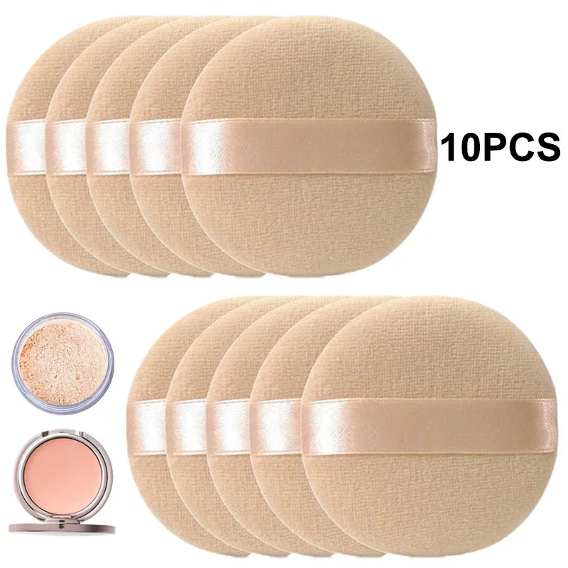 5/10pcs Professional Round Shape Facial Face Body Powder Foundation Puff Portable Soft Cosmetic Puff Makeup Foundation Sponge