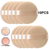 5/10pcs Professional Round Shape Facial Face Body Powder Foundation Puff Portable Soft Cosmetic Puff Makeup Foundation Sponge