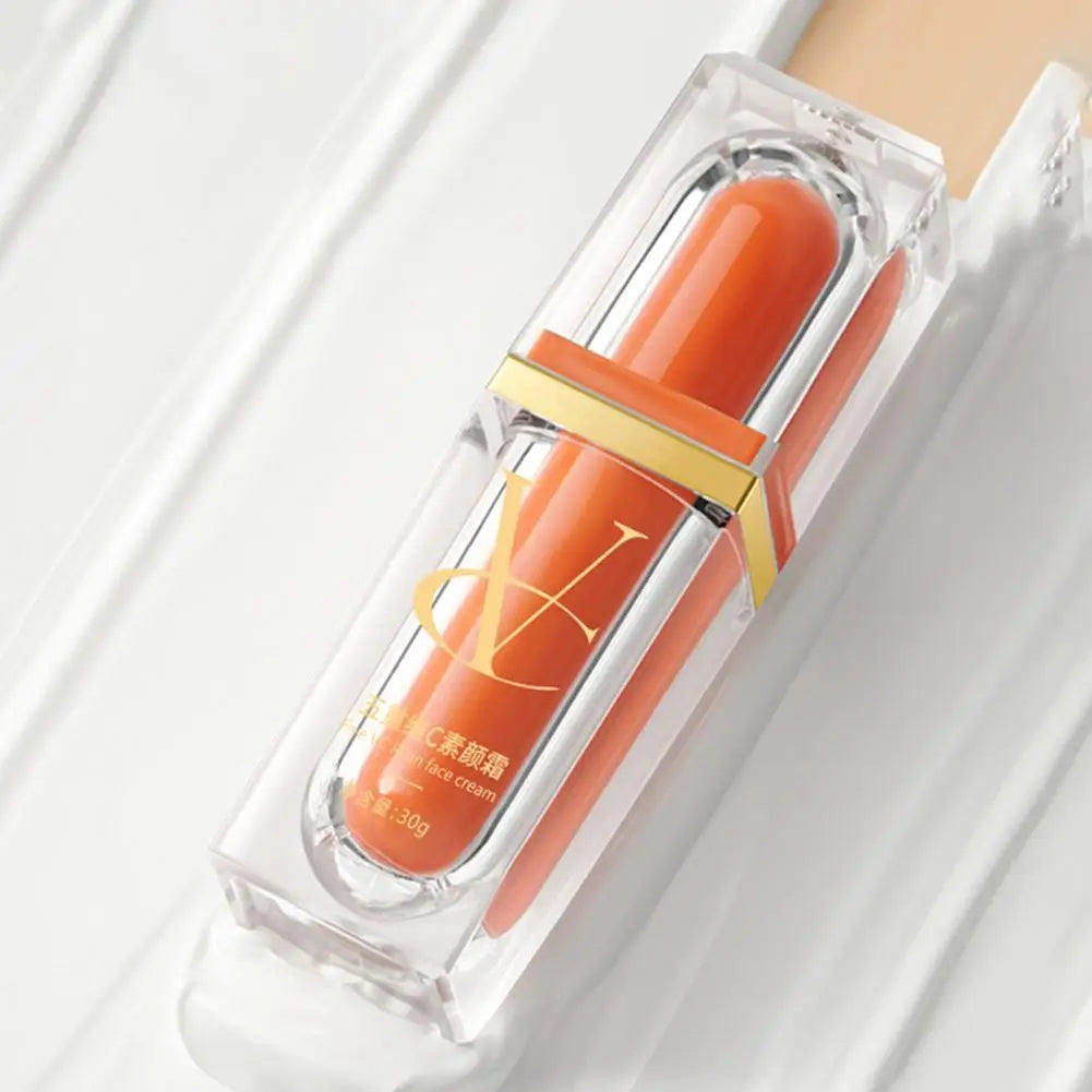 Crema facial blanqueadora con vitamina C, crema hidratante Five VC Tone Up, antiedad, elimina granos, arrugas y manchas, iluminadora, cuidado de la piel.
