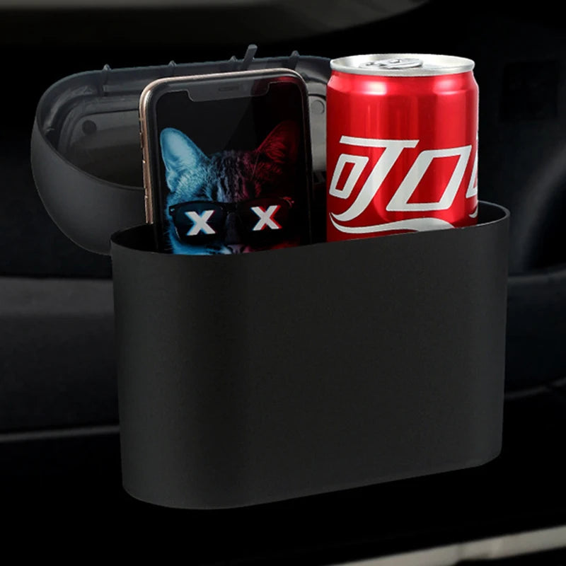 ABS square garbage bin, car mini garbage bin, suspended car dust storage box