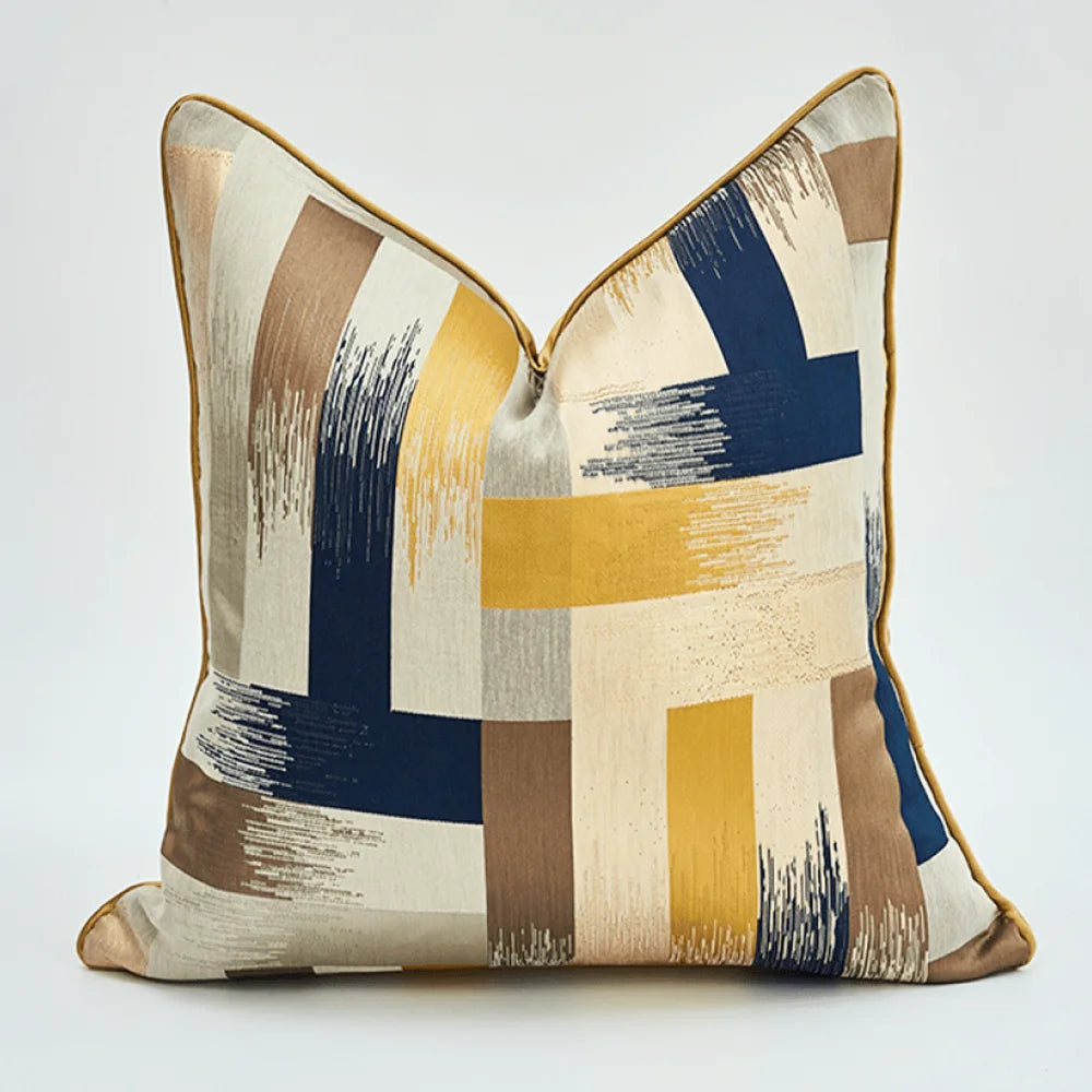 Decor Sofa Cushion Cover Green and Beige Throw Pillow Cover for Bed  45x45cm/ 50x50cm