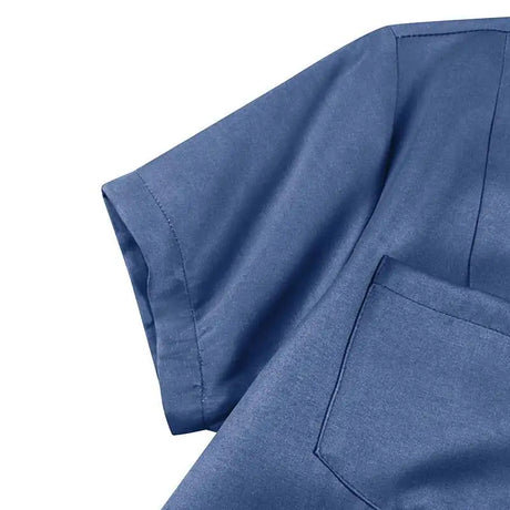 2023 Fashion New Long Dress Shirt Neck Pocket Large Swing Dress Casual Elegant Temperament Single Breasted Denim Dress - Lootquake