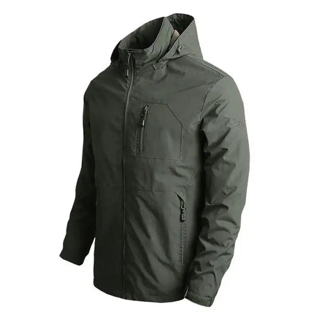 Men's Jackets Waterproof Function Hooded Jacket Windbreaker Outdoor Camping Sports Elastic Coat Male Clothing Thin Overcoat - Lootquake