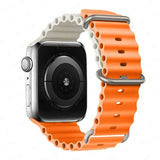 Silicone Strap For watch band 44mm 40mm 49mm 45mm 41mm 38mm accessorie correa bracelet iWatch Ultra 2 series 7 6 5 se 8 9 - Lootquake