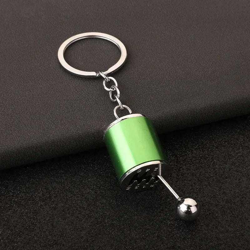 Personalized Keychain Creative Metal Mini Car Parts Manual Transmission Auto Keyring Accessories Key Ring Chain Men Lover Gift - Lootquake