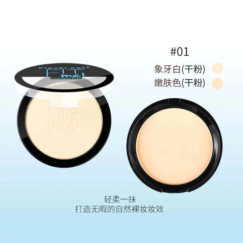 Polvos hidratantes naturales 2 en 1 para rostro, base suave, polvos compactos, maquillaje, corrector, cobertura de poros, blanqueamiento e iluminación.