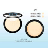 Polvos hidratantes naturales 2 en 1 para rostro, base suave, polvos compactos, maquillaje, corrector, cobertura de poros, blanqueamiento e iluminación.
